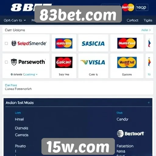 Opções de pagamento disponíveis no 83bet